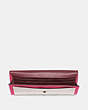 COACH®,SOFT WALLET IN COLORBLOCK,pusplitleather,Brass/Confetti Pink Multi,Inside View,Top View