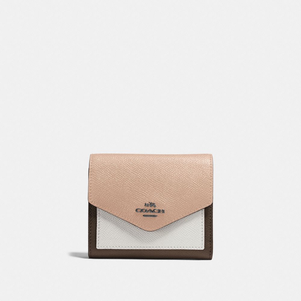 COACH®,Small Wallet In Colorblock,,Front View