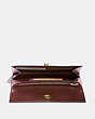 COACH®,ENVELOPE WALLET,Leather,Brass/Rose,Inside View,Top View
