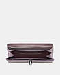 COACH®,ENVELOPE WALLET,Leather,Black Copper/Ice Purple,Inside View,Top View