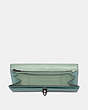 COACH®,ENVELOPE WALLET,Leather,Sage/Pewter,Inside View,Top View