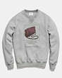 COACH®,SWEATSHIRT WITH ARCHIVE PRINT,cotton,HEATHER GREY,Scale View