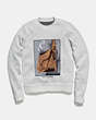 COACH®,CREWNECK WITH ARCHIVE INTARSIA,wool,PARCHMENT,Scale View