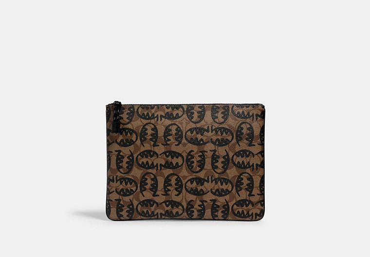Large Pouch In Signature Canvas With Rexy By Guang Yu