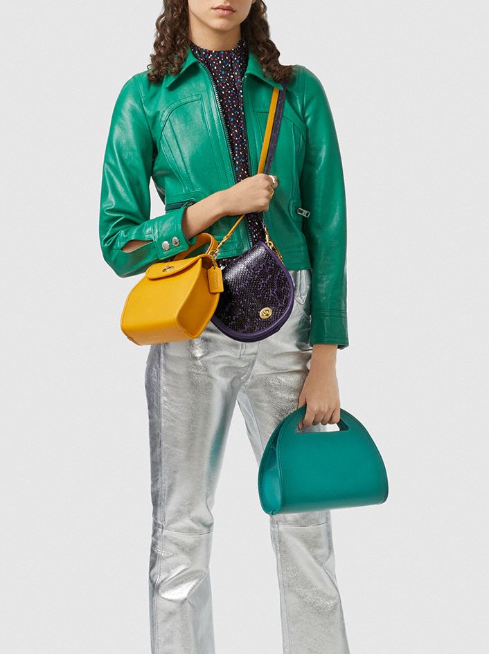 COACH®,Turnlock Curved Top Handle Crossbody,,Angle View