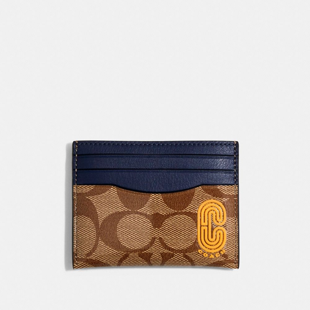 COACH® Outlet | Slim Card Case In Colorblock Signature Canvas With Coach  Patch