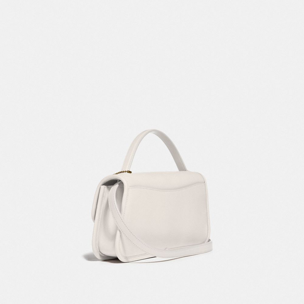 COACH®,Turnlock Clutch,,Angle View