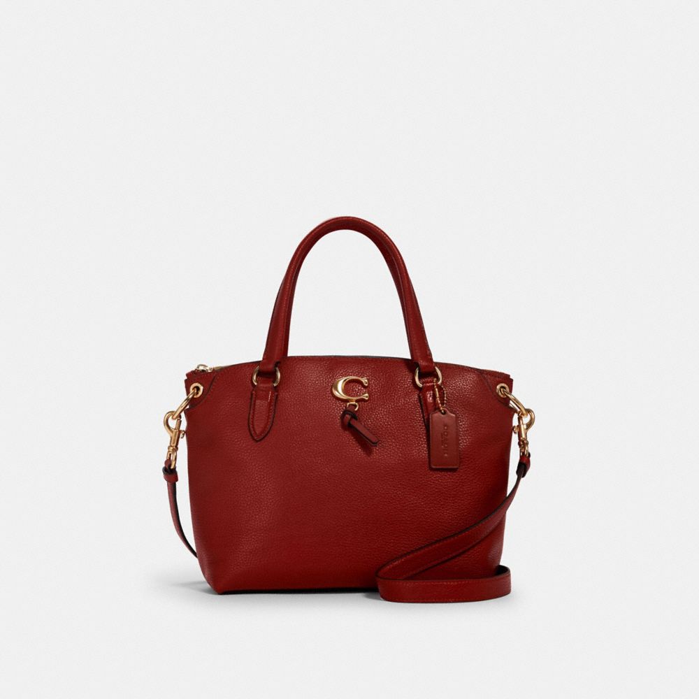 Polished pebble leather elise best sale small satchel