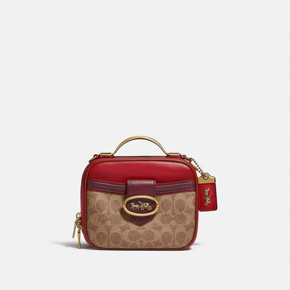 Coach riley sale with signature patchwork