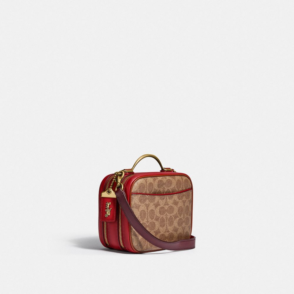 Riley Lunchbox Bag In Colorblock Signature Canvas COACH