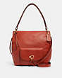 COACH®,REMI HOBO,Leather,Gold/Terracota,Front View