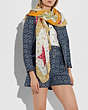 Coach Apple Patchwork Print Oversized Square Scarf