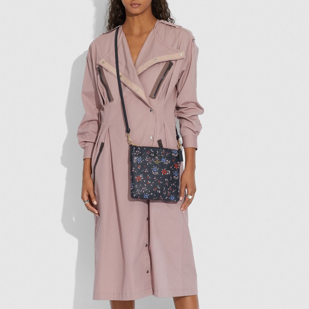 COACH®,Kitt Messenger Crossbody Bag With Wildflower Print,,Detail View