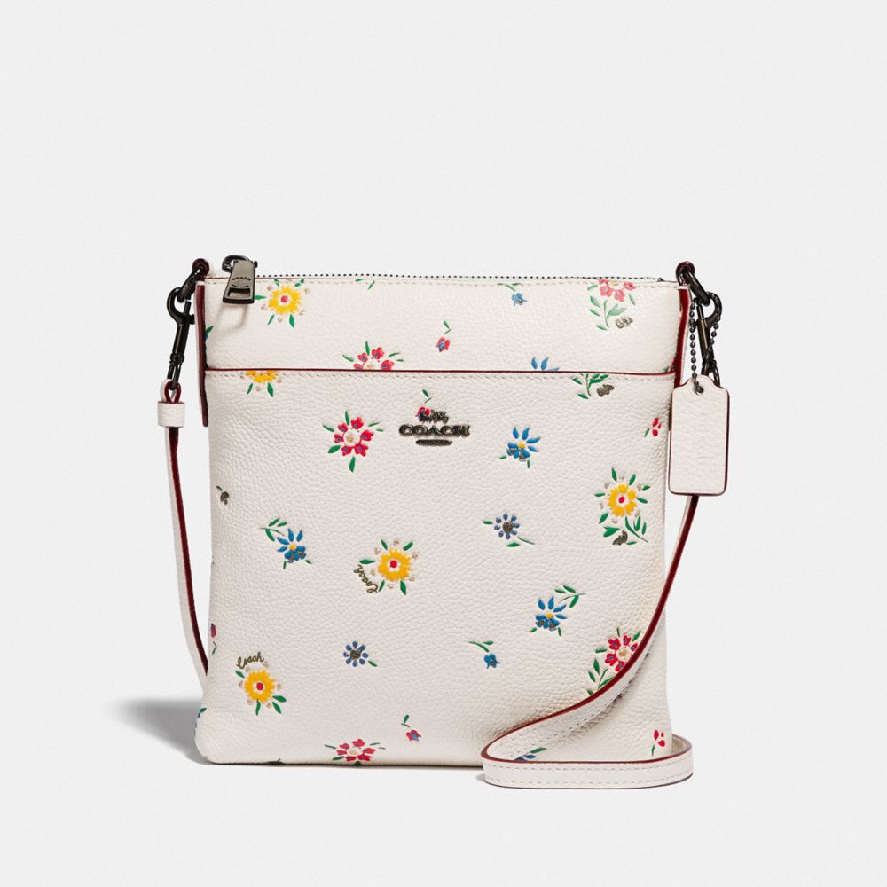 Kitt Messenger Crossbody With Floral Print