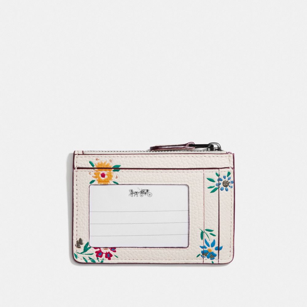 COACH® | Mini Skinny Id Case With Wildflower Print