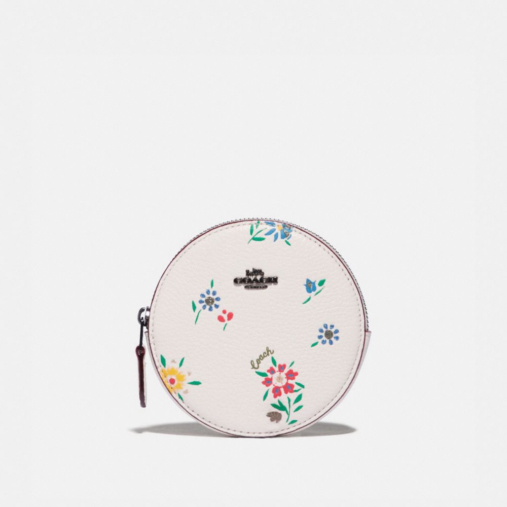 Coach round store coin purse