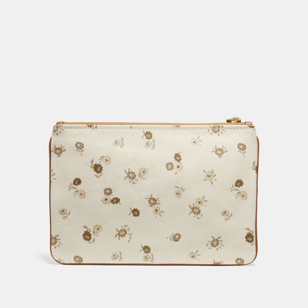 Pochette Turnlock 26 avec badge Rainbow Coach