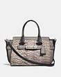 COACH®,COACH SWAGGER 27 IN SNAKESKIN,Leather,Large,LH/Natural Heather Grey,Front View