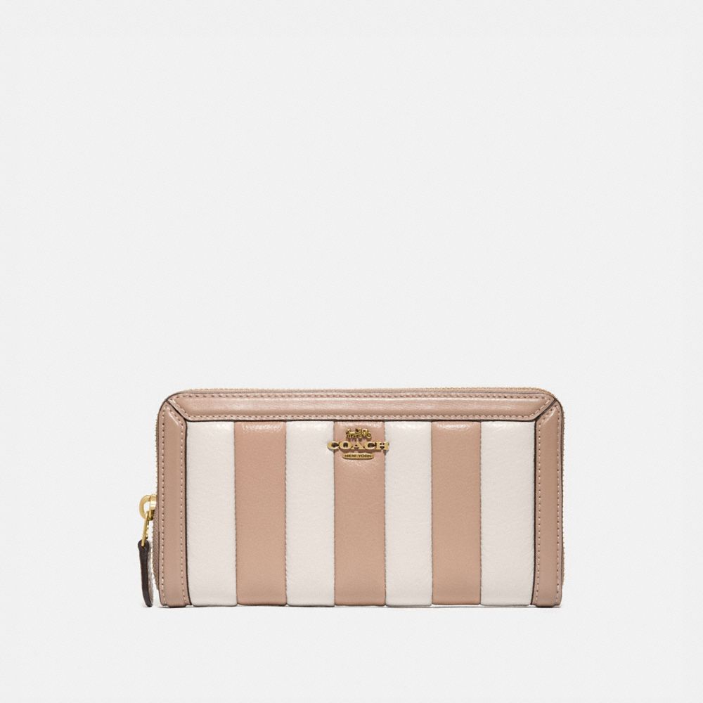 COACH® Accordion Zip Wallet With Colorblock Quilting