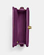 COACH®,TURNLOCK SHOULDER BAG,Smooth Leather,Medium,Brass/AMETHYST,Inside View,Top View