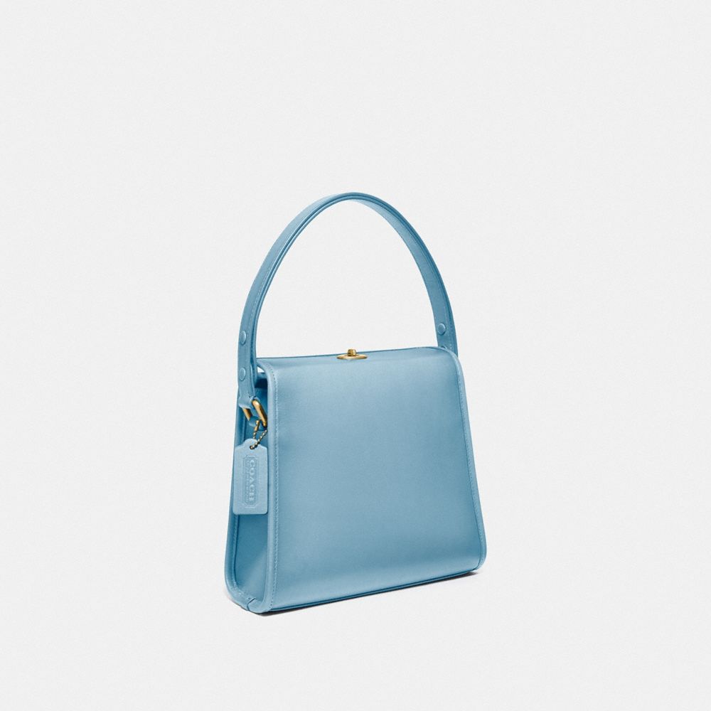 COACH®,Turnlock Shoulder Bag,,Angle View