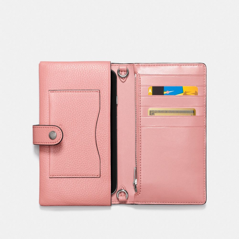 COACH®,Phone Wristlet,,Inside View,Top View