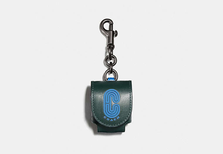 Wireless Earbud Case Bag Charm In Colorblock With Coach Patch