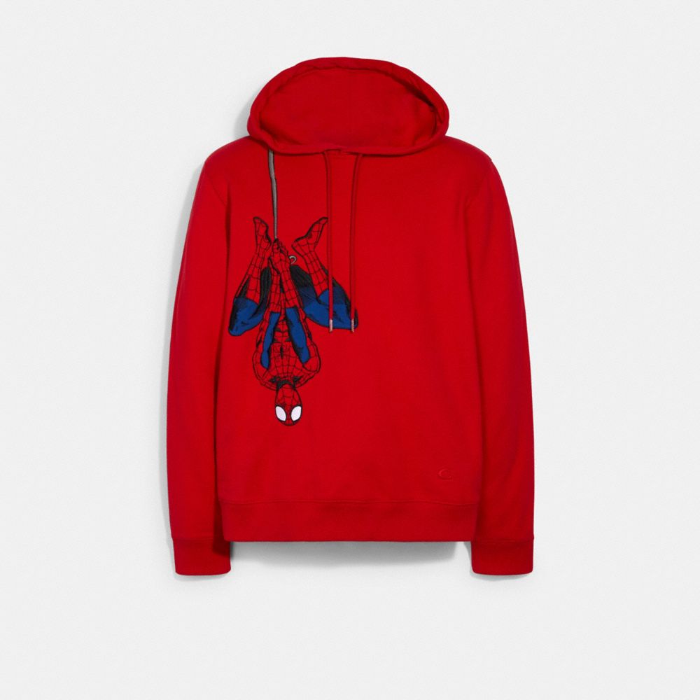 Spider-Man Unisex Hoodies Full Zip Hooded Sweatshirts Embroider