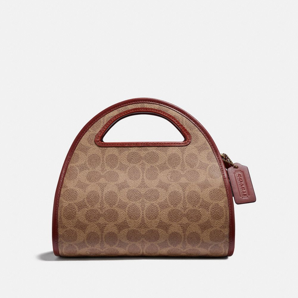 COACH Zip Dome Crossbody In Signature Canvas