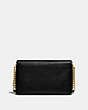 COACH®,CROSSTOWN CROSSBODY,Pebbled Leather,Small,Brass/Black,Back View