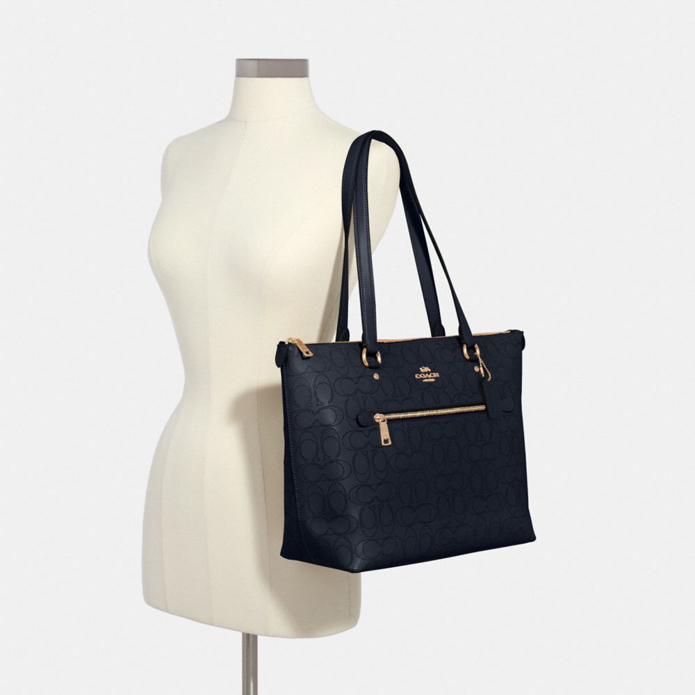 Gallery tote in signature leather new arrivals