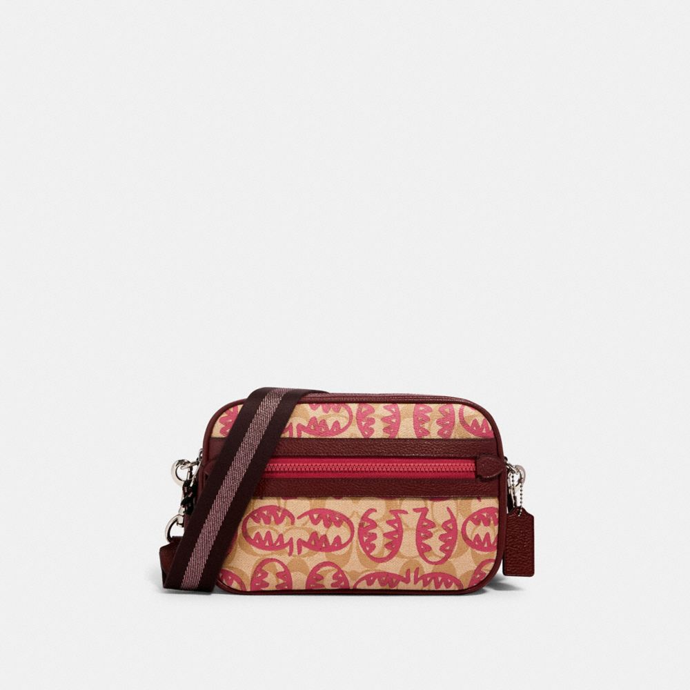 COACH Jes Crossbody Bag In Signature Canvas in Pink