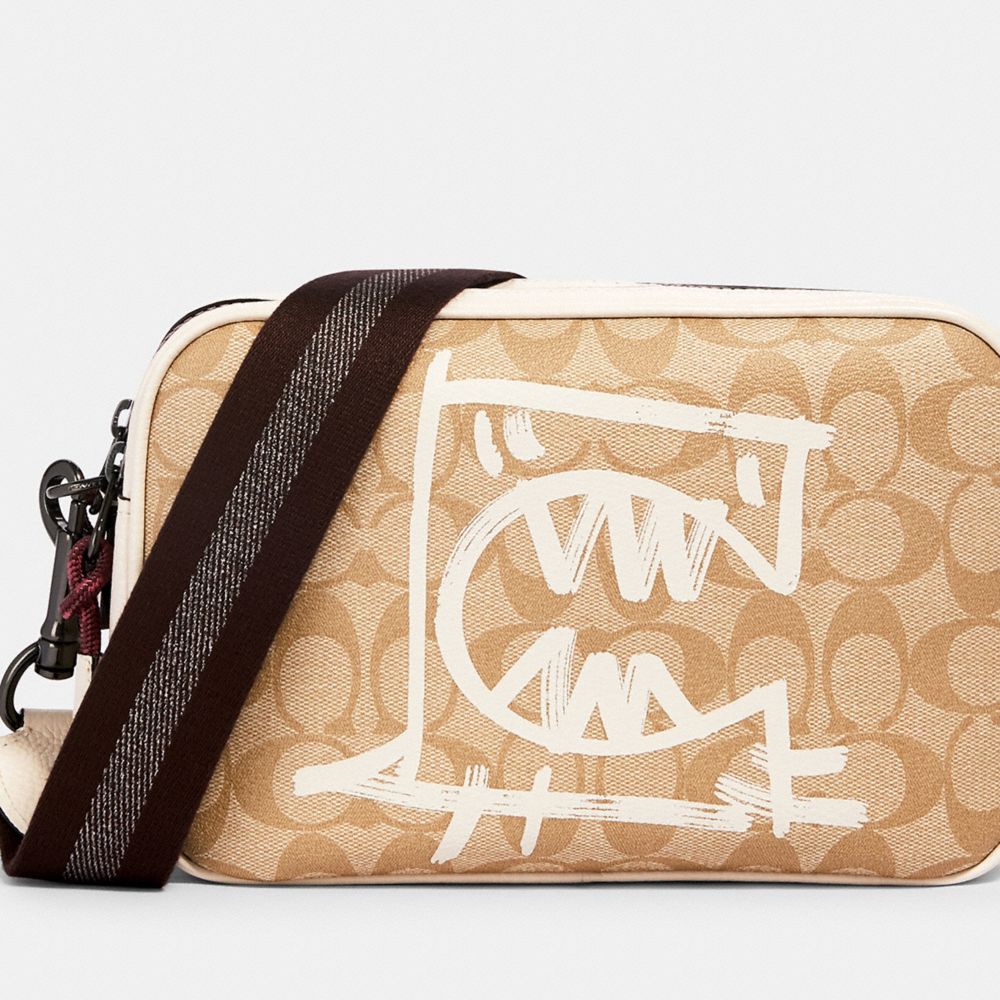 COACH Outlet Vale Jes Crossbody In Signature Canvas With Rexy By Guang Yu