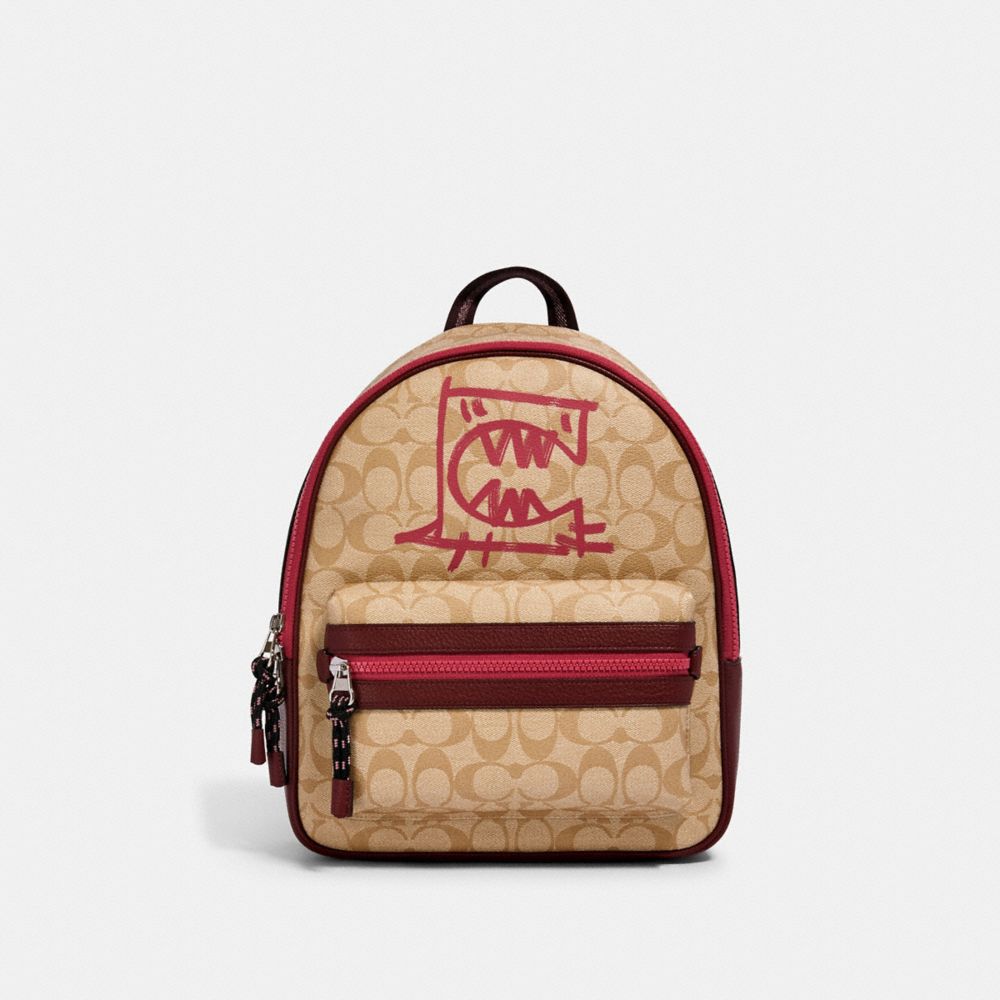 Coach medium charlie sale backpack in signature canvas