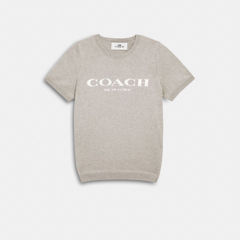 Short Sleeve Coach Sweater