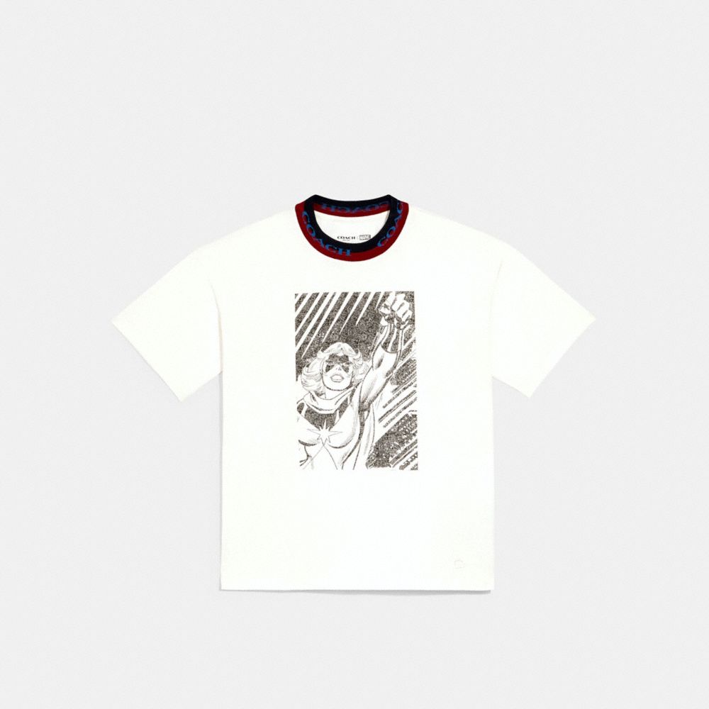 Coach │ Marvel Rib Neck T Shirt