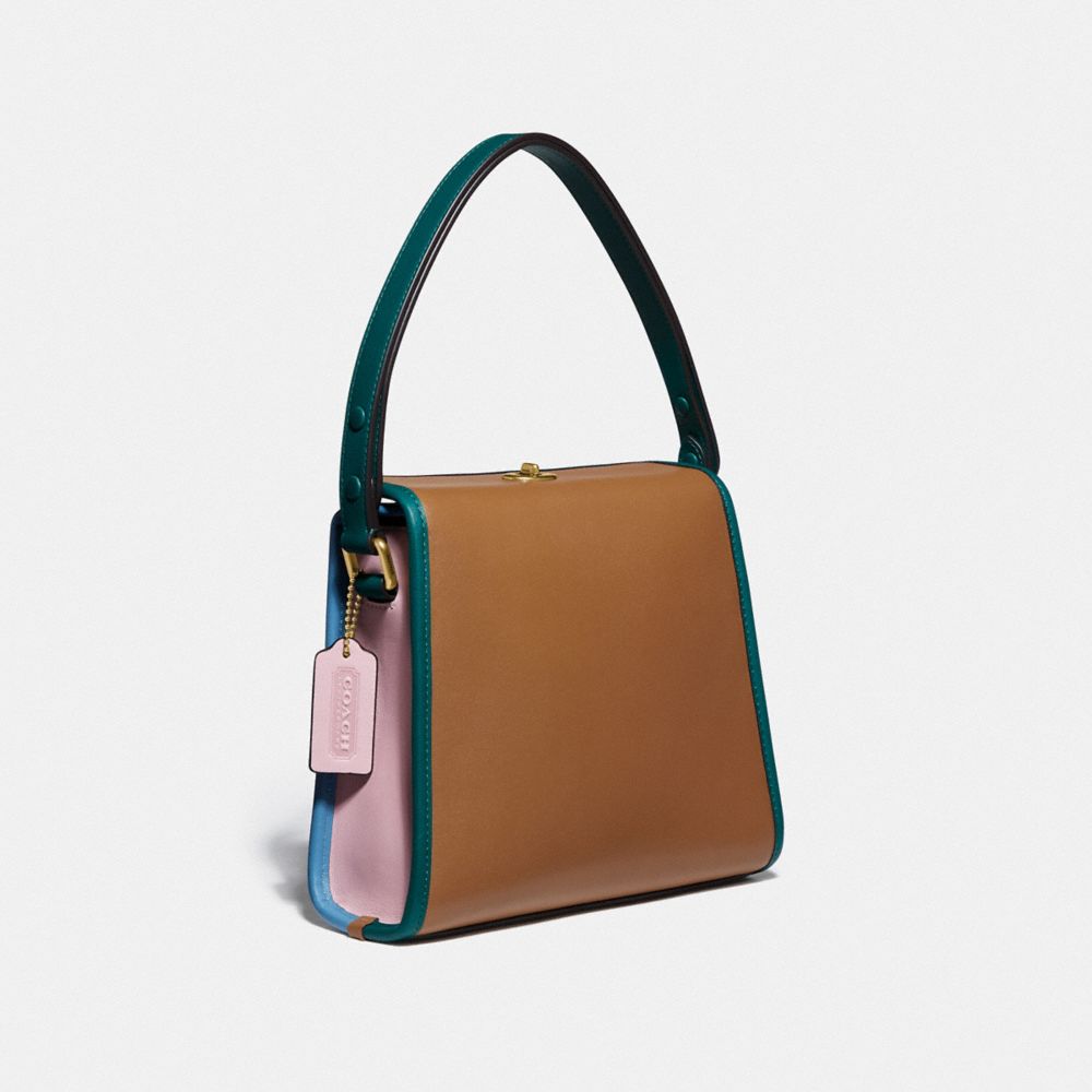 Turnlock Shoulder Bag In Colorblock