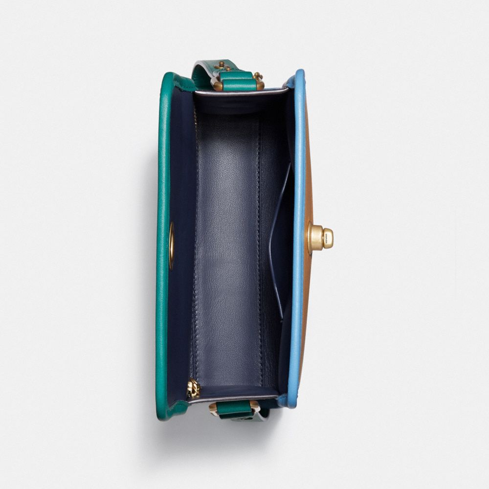 COACH®  Turnlock Card Case In Colorblock