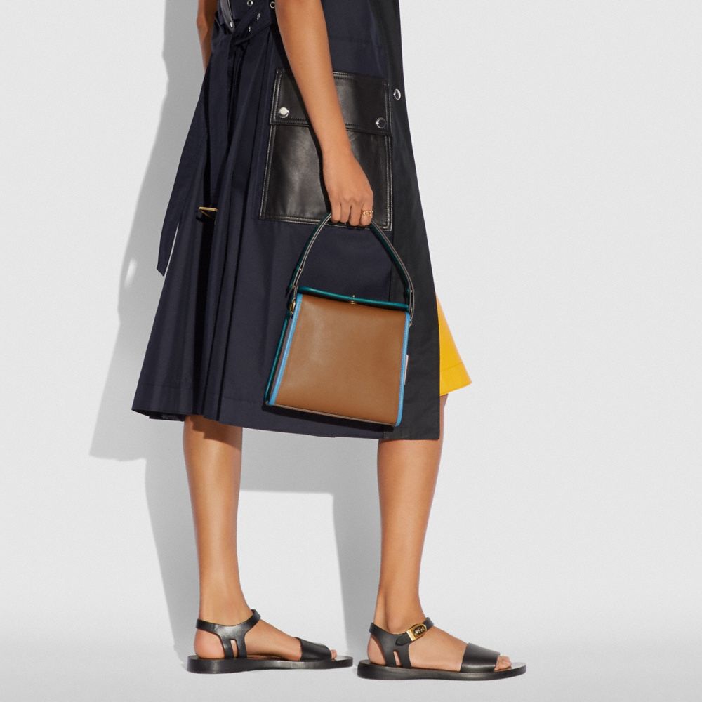 COACH®,Turnlock Shoulder Bag In Colorblock,,Detail View
