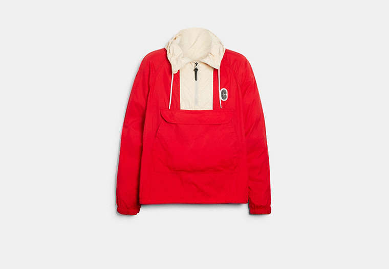 COACH®,ANORAK,Barbados Cherry,Front View