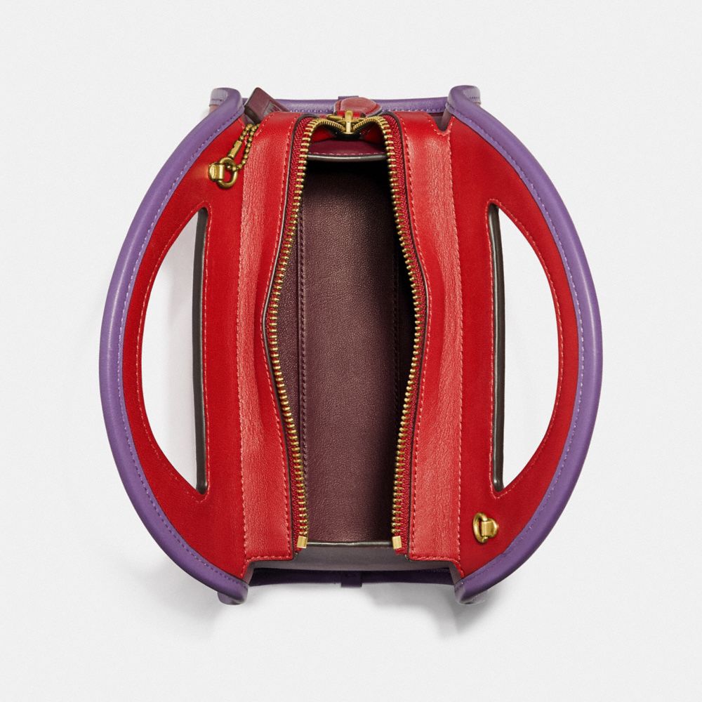 COACH®,Zip Dome Crossbody In Colorblock,,Inside View,Top View