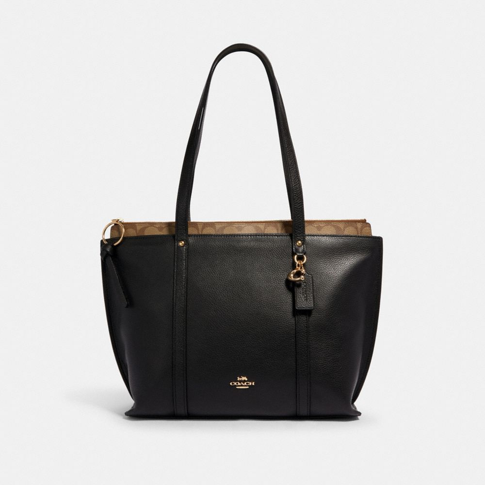 COACH® Outlet | COACH® Outlet | May Tote With Signature Canvas Detail