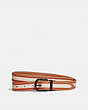 COACH®,HARNESS BUCKLE REVERSIBLE BELT, 25MM,Smooth Leather,Chalk/Penny,Front View