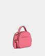 COACH®,SERENA SATCHEL,Leather,Small,Gold/Confetti Pink,Angle View