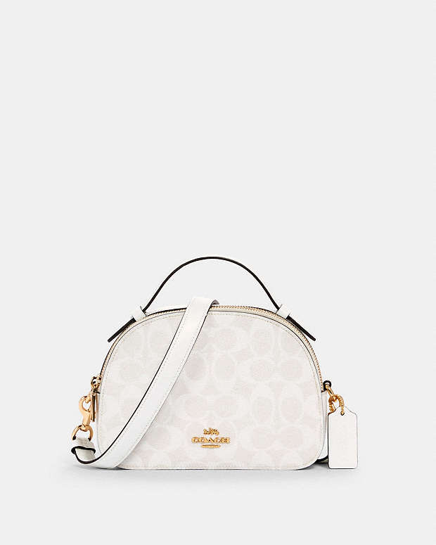 COACH® Outlet | Serena Satchel In Signature Canvas