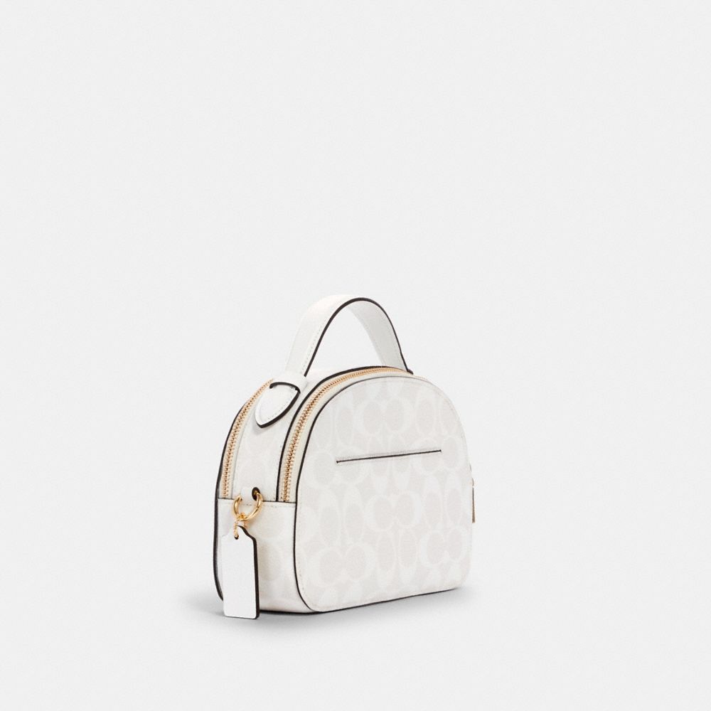 1591+Coach+Serena+Satchel+in+Signature+Canvas+White for sale