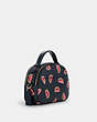 COACH®,SERENA SATCHEL WITH WATERMELON PRINT,pvc,Silver/Navy Red Multi,Angle View