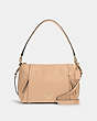 COACH®,SMALL MARLON SHOULDER BAG,Leather,Gold/Taupe,Front View