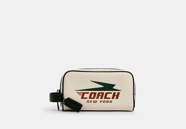 Small Travel Kit With Vintage Coach Print