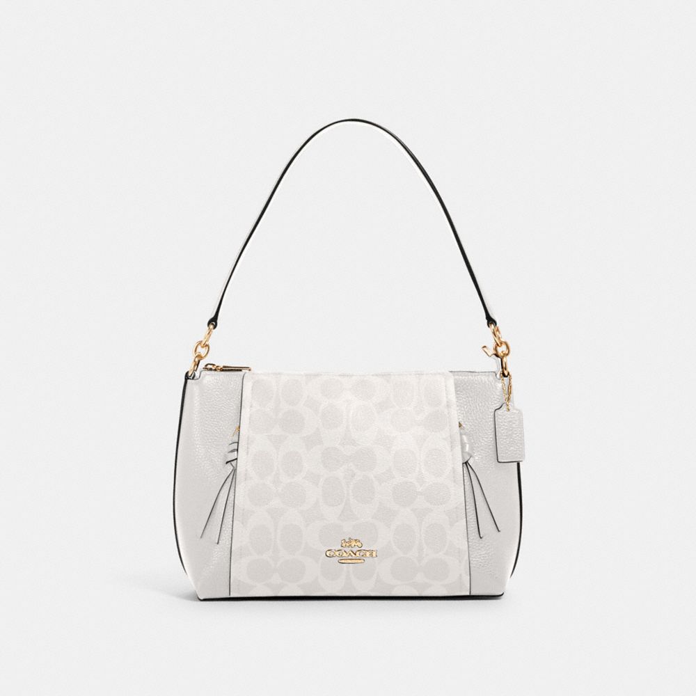COACH® Outlet | Small Marlon Shoulder Bag In Signature Canvas